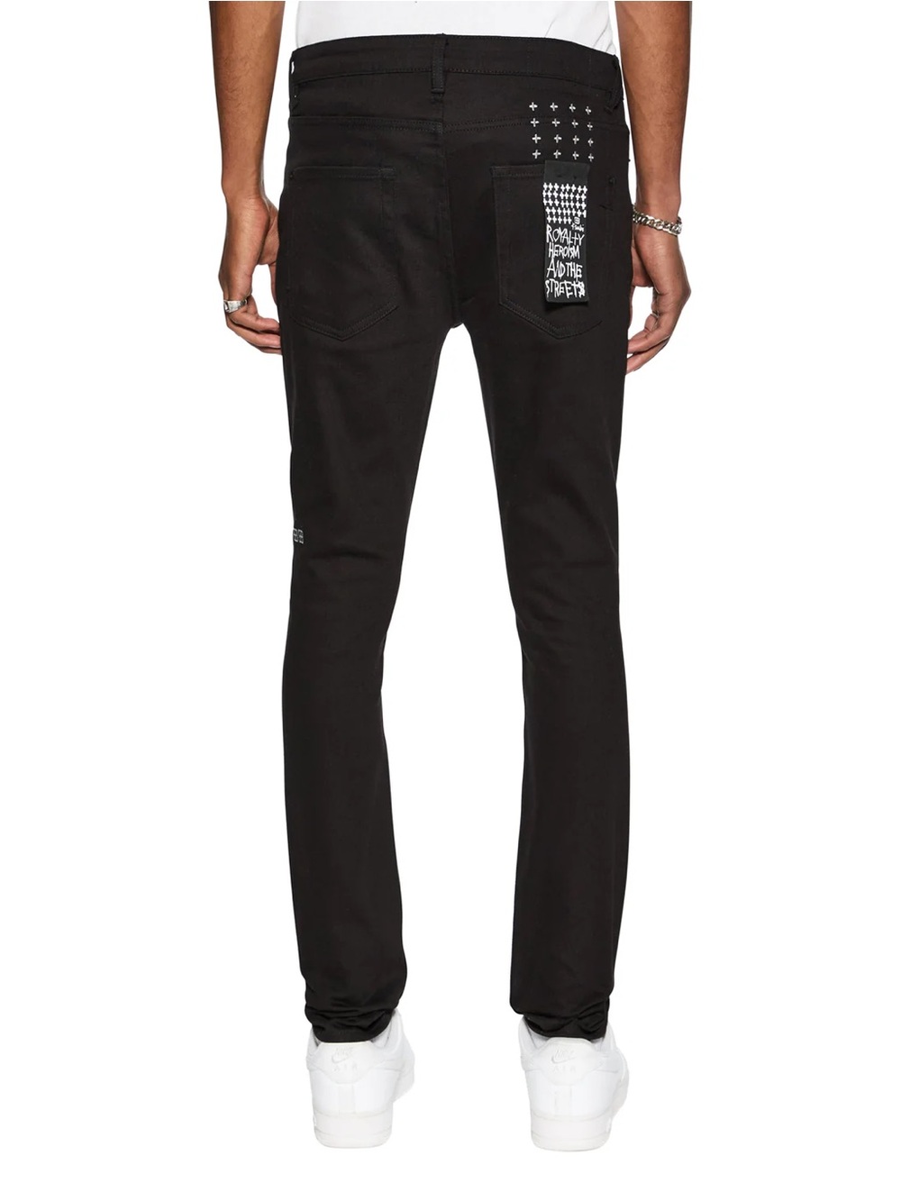 Ksubi van winkle ace black slice skinny jeans black size 32.